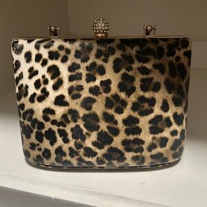 Leopard clutch . Never used